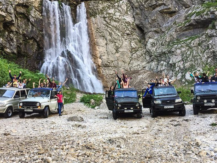 Джип-тур на Гегский водопад Абхазия 